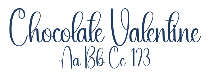 Chocolate Valentine Font Preview