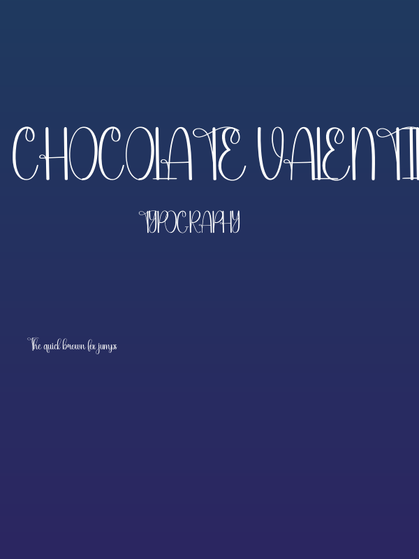 Chocolate Valentine Poster