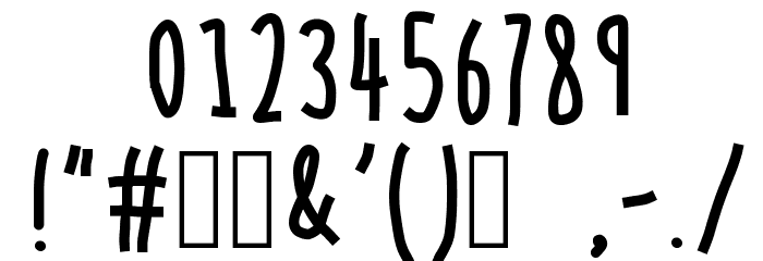 Chocolate Windows Font OTHER CHARS