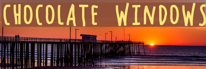 Chocolate Windows Font examples
