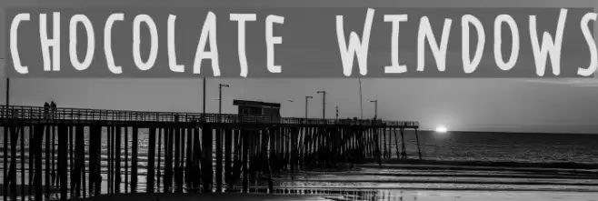 Chocolate Windows Font examples