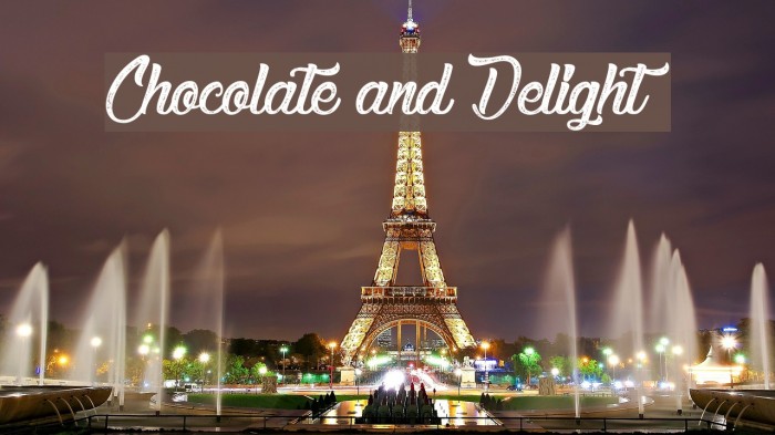 Chocolate and Delight Font examples