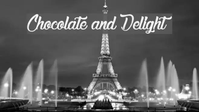 Chocolate and Delight Font examples