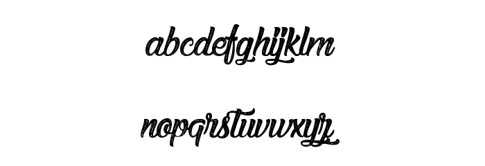 Chocolate and Delight Font LOWERCASE