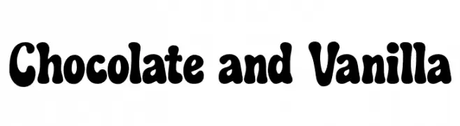 Chocolate and Vanilla  les polices de caract&egrave;res gratuit t�l�charger