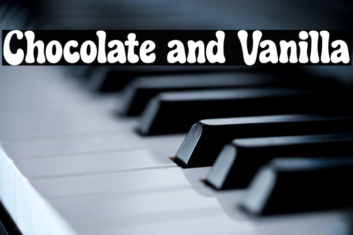 Chocolate and Vanilla خط examples