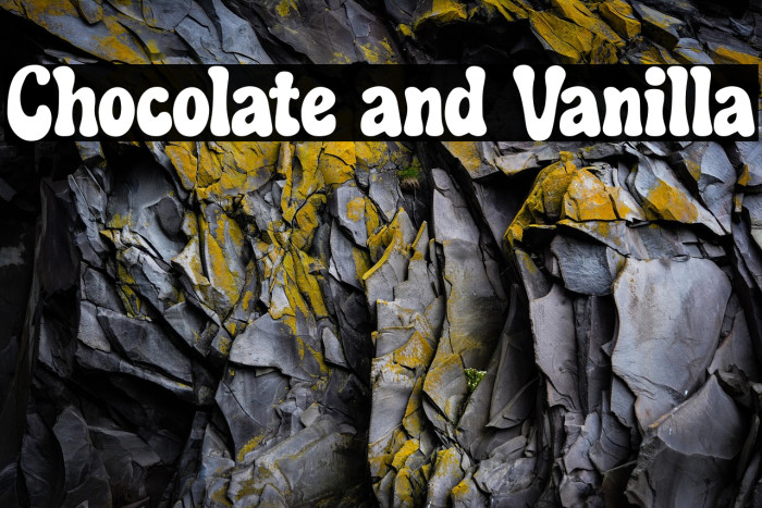 Chocolate and Vanilla خط examples
