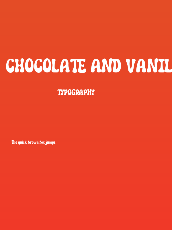Chocolate and Vanilla Poster