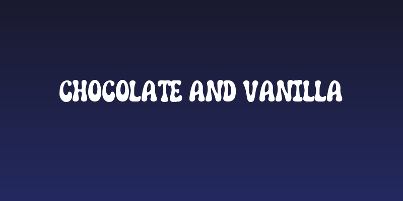 Chocolate and Vanilla Social Header