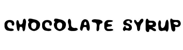 Chocolate syrup Font
