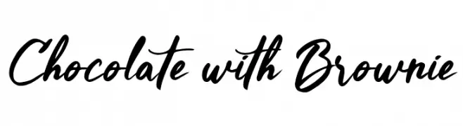 Chocolate with Brownie Шрифта