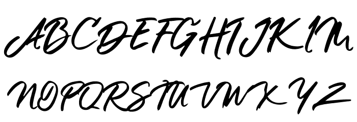 Chocolate with Brownie Font UPPERCASE