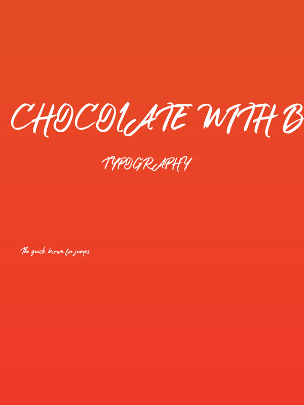 Chocolate with Brownie Poster