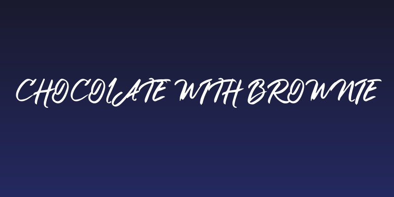 Chocolate with Brownie Social Header