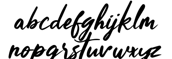 Chocolate with Brownie Font LOWERCASE