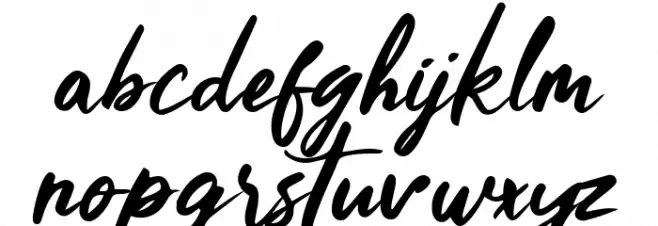 Chocolate with Brownie Шрифта строчной