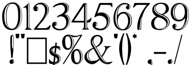 ChocolateBoxDecorative Polices AUTRES CHARS