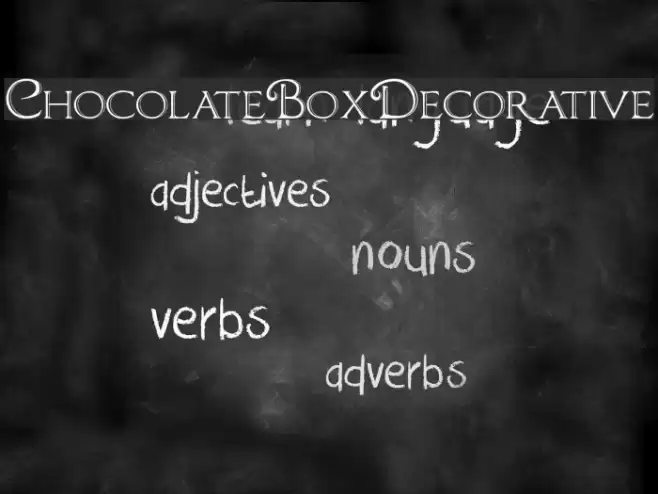ChocolateBoxDecorative Polices examples