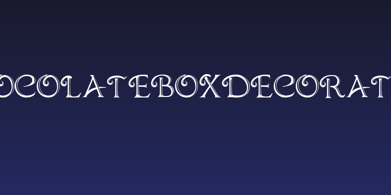 ChocolateBoxDecorative Social Header
