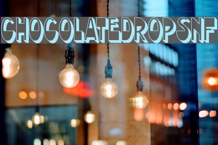 ChocolateDropsNF Font examples