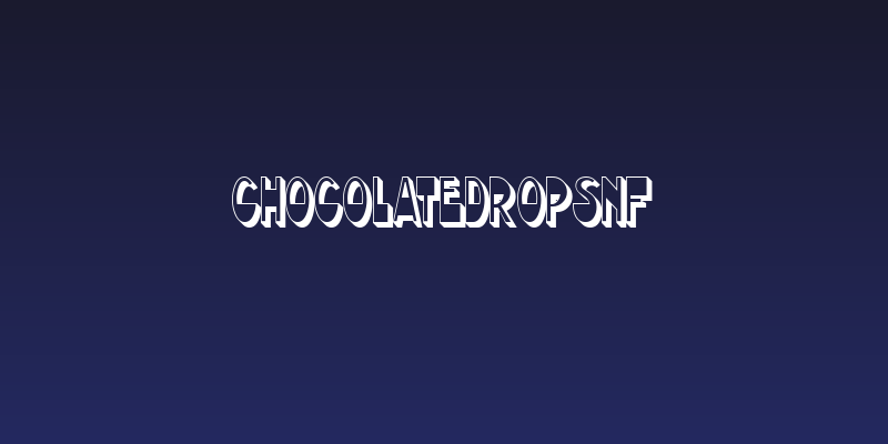 ChocolateDropsNF Social Header
