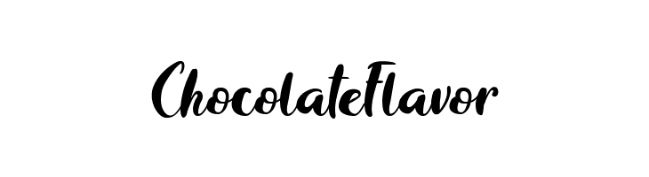 ChocolateFlavor  Frei Schriftart Herunterladen