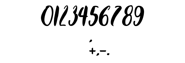 ChocolateFlavor Font OTHER CHARS
