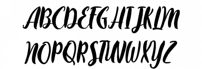 ChocolateFlavor Font UPPERCASE