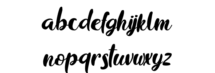 ChocolateFlavor Font LOWERCASE