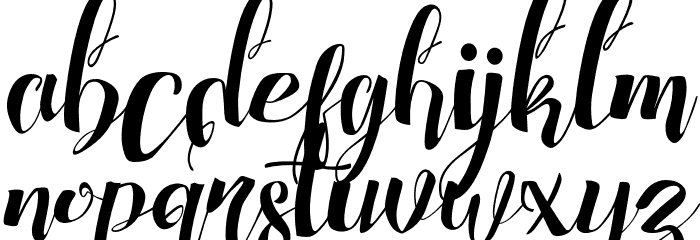 ChocolateHeartFree Font LOWERCASE