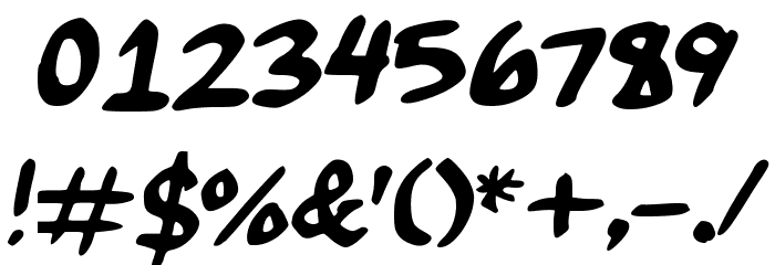 ChocolateIcing Font OTHER CHARS