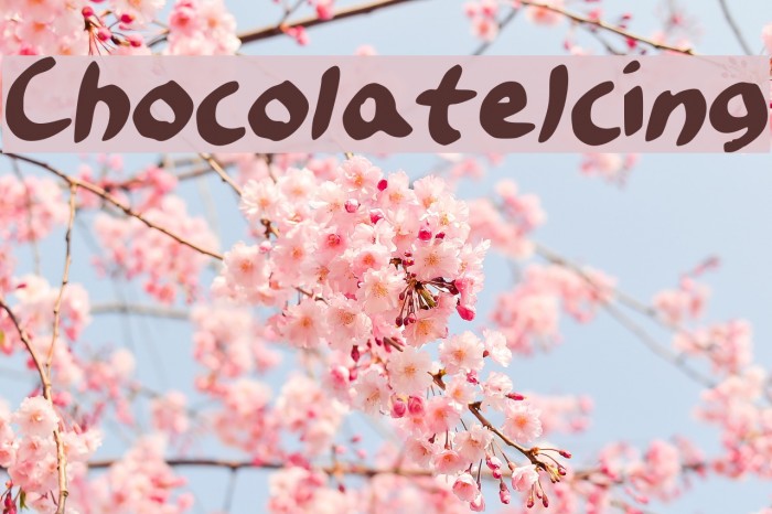 ChocolateIcing Font examples