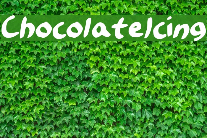 ChocolateIcing Font examples