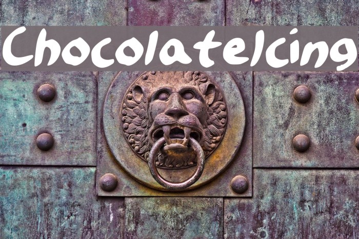 ChocolateIcing Font examples
