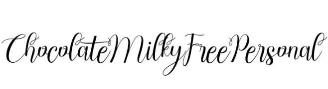 ChocolateMilkyFreePersonal  Fuentes Gratis Descargar