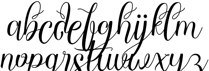 ChocolateMilkyFreePersonal Font LOWERCASE