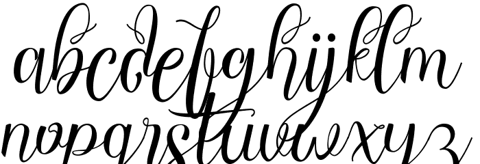 ChocolateMilkyFreePersonal Font LOWERCASE