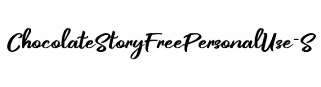 ChocolateStoryFreePersonalUse-S  Frei Schriftart Herunterladen