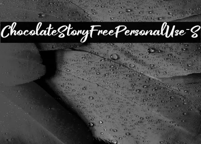 ChocolateStoryFreePersonalUse-S Polices examples