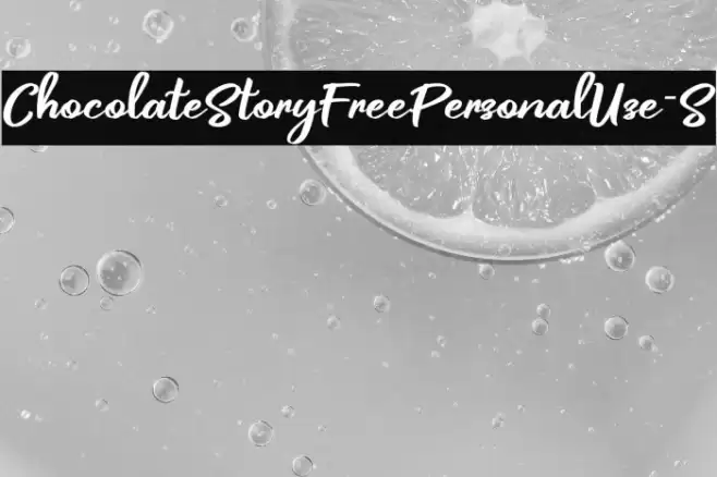 ChocolateStoryFreePersonalUse-S Polices examples