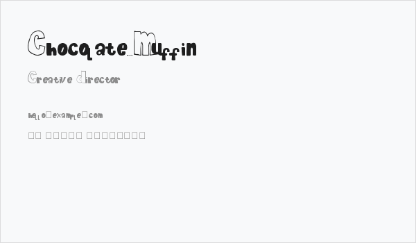 Chocolate_Muffin Business Card