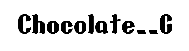 Chocolate__G  font caratteri gratis