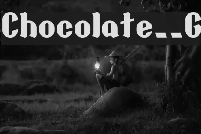 Chocolate__G Font examples