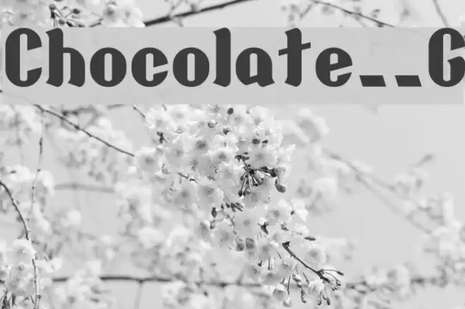 Chocolate__G Font examples