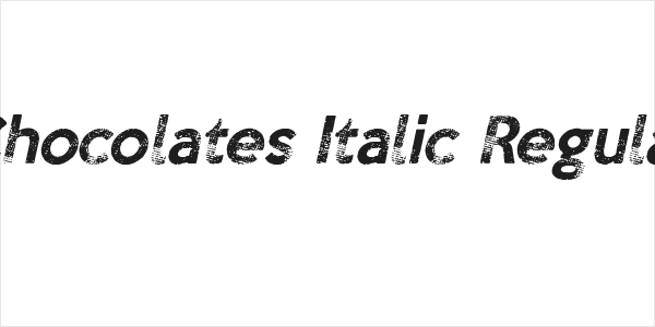 Chocolates Italic Regular Logo