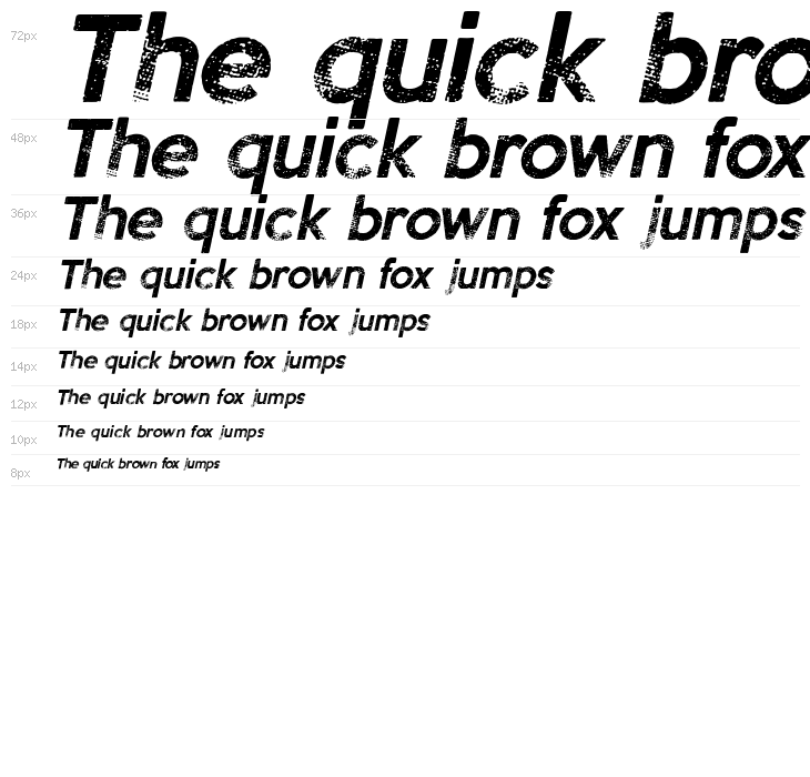 Chocolates Italic Regular Waterfall