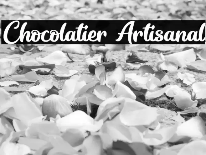 Chocolatier Artisanal Font examples