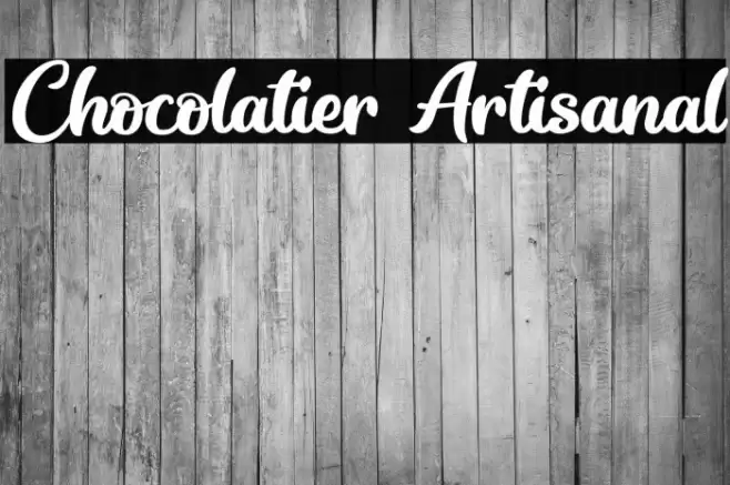 Chocolatier Artisanal Font examples