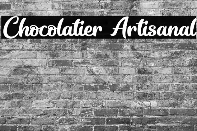 Chocolatier Artisanal Font examples
