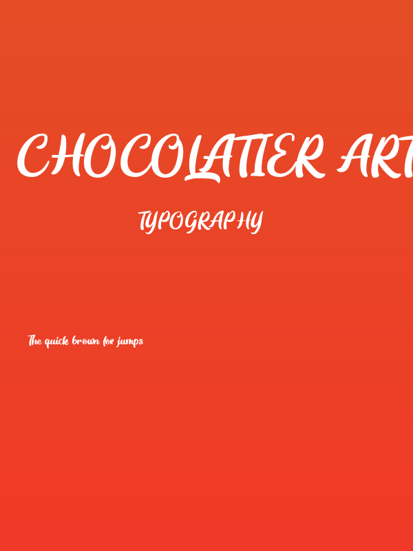 Chocolatier Artisanal Poster